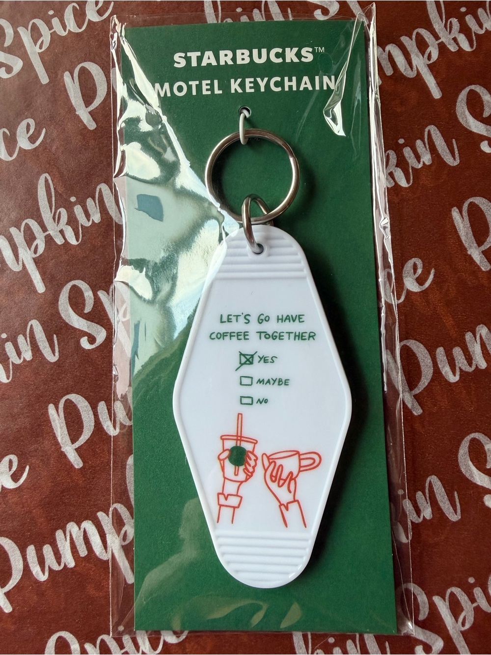🔑☕️🔑 STARBUCKS, MOTEL KEYCHAIN🔑☕️🔑 NWY 🔑☕️🔑